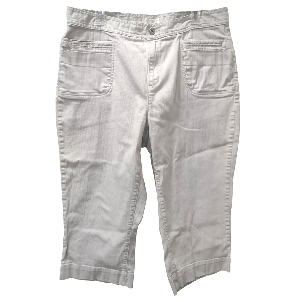 Christopher & Banks Women's Beige Stretch Capri Pants Size‎ 14